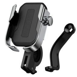 Держатель для велосипеда Baseus Armor Motorcycle holder (SUKJA-0S) серебристый