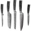 Набор кухонных ножей Xiaomi Spetime 5-Piece Steel Kitchen Knife Set G05-BL (5 ножей) черный
