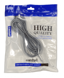 Аудиокабель AUX 6.5мм to XLR Cantell 1.5м черный