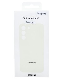 Накладка для Samsung Galaxy S25 Plus MagSafe Silicone Case белый