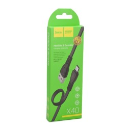 Usb Кабель-зарядка Micro Hoco X40 1м чёрный