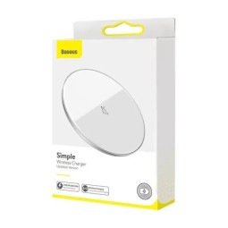 Беспроводное зарядное устройство Baseus Simple Wireless Charger 15W (WXJK-B02) белое