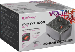 Стабилизатор напряжения Defender AVR Typhoon 600 200Вт черный