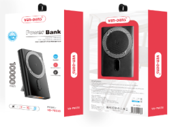 Powerbank с беспроводной зарядкой MagSafe Ven-Dens PB030 10000mAh USB-C 15W/20W черный