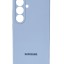 Накладка для Samsung Galaxy S25 Plus MagSafe Silicone Case голубой