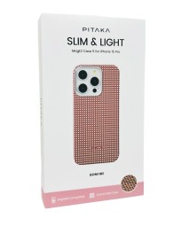 Накладка для i-Phone 15 Pro 6.1" Pitaka Magez Case 5 Aramid Fiber Костёр (bonfire)