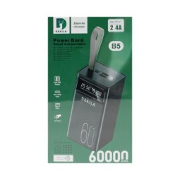 Powerbank Dsaila B5 60000mAh 2USB 2.4A черный