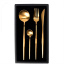 Набор столовых приборов Xiaomi Maison Maxx Modern Flatware Set (4 предмета) золотой