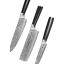 Набор кухонных ножей Xiaomi Spetime 3-Piece Steel Kitchen Knife Set W03-GS (3 ножей) черный