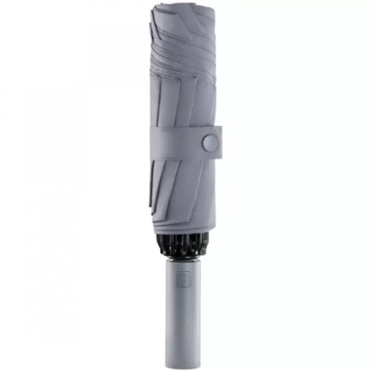 Зонт NINETYGO Automatic Reverse Lighting Umbrella с фонариком серый