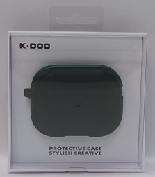 Кожаный чехол для AirPods Pro K-DOO CrashGuard зеленый
