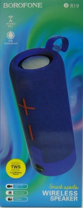 Bluetooth колонка Borofone BR19 BT5.1/1200mAh/2ч/10Вт/TF/FM синяя