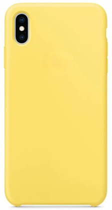 Чехол-накладка  i-Phone X/XS Silicone icase  №04 желтая