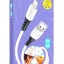 Usb Кабель-зарядка Lightning Hoco X82 Silicone 2A 1м мягкий силиконовый белый