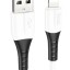 Usb Кабель-зарядка Lightning Hoco X82 Silicone 2A 1м мягкий силиконовый белый