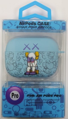 Силиконовый светящийся в темноте чехол для AirPods Pro Luxo Kaws рисунок №38