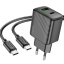 Сетевое зар. устр. Hoco CS23A с шнуром Type-C на Type-C 1USB/1C 30W черный