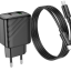 Сетевое зар. устр. Hoco CS23A с шнуром Type-C на Type-C 1USB/1C 30W черный