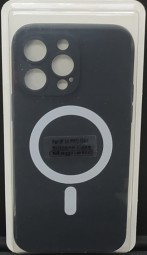 Накладка для i-Phone 14 Pro Max 6.7" Magsafe силикон черная