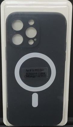 Накладка для i-Phone 14 Pro Max 6.7" Magsafe силикон черная