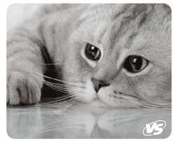 VS Коврик для компьютерной мыши "Cat", Рис.2 (180*220*2 мм), ткань+резиновое основание
