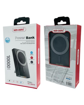 Powerbank с беспроводной зарядкой MagSafe Ven-Dens PB030 10000mAh USB-C 15W/20W синий