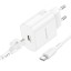 Сетевое зар. устр. Borofone BA82A с кабелем Type-C на Type-C 1C 25W 3A белое