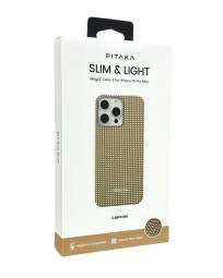 Накладка для i-Phone 15 Pro Max 6.7" Pitaka Magez Case 5 Aramid Fiber Каньон(canyon)