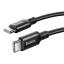 Usb Кабель-зарядка Type-C на Type-C Hoco X14 Double 3A 60W 1м в тканевой оплетке черный