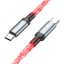 Usb Кабель-зарядка Type-C на Type-C Hoco U112 3A 60W 1м в тканевой оплетке серый