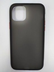 Накладка для i-Phone 11 Pro силикон матовая бока цветные черные
