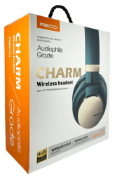 Стереонаушники Bluetooth Полноразмерные Recci Charm REP-W13 BT5.0/140mAh/8ч зеленые