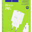 Сетевое зар. устр. Hoco C80A Plus с шнуром Type-C на Lightning 1USB/1С PD3.0/QC3.0 3A 20W белое
