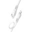 Usb Кабель-зарядка Lightning Hoco X40 Noah 2.4A 1м плоский силиконовый белый