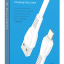 Usb Кабель-зарядка Lightning Hoco X40 Noah 2.4A 1м плоский силиконовый белый