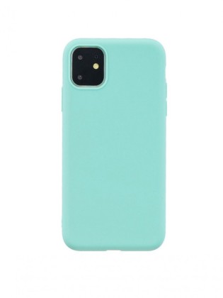 Чехол-накладка  i-Phone 12 Pro Max Silicone icase  №44 небесно-бирюзовая