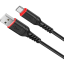 Usb Кабель-зарядка Type-C Hoco X59 3A 1м в тканевой оплётке черный