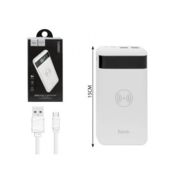 Powerbank с беспроводной зарядкой Hoco J11 10000mAh 2USB белый