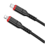 Usb Кабель-зарядка Type-C на Lightning Hoco X59 3A 60W 2м в тканевой оплетке черный