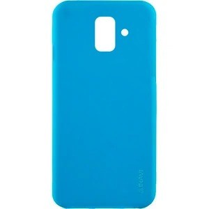 Накладка для Samsung Galaxy A6 (2018) Silicone cover голубая