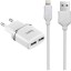 Сетевое зар. устр. Hoco C12 2USB Lightning 2.4A белое