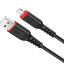 Usb Кабель-зарядка Lightning Hoco X59 Victory 2м 2.4А в тканевой оплётке чёрный