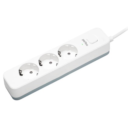 Perfeo сетевой фильтр "POWER STREAM", 2500W,  5,0м, 3 розетки, белый