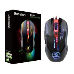 Мышь проводная игровая Bosston BS-14 черная