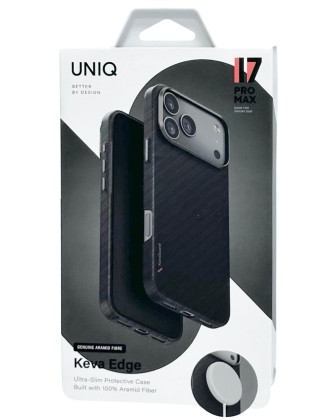 Накладка для i-Phone 17 Pro Max Uniq Keva Edge Magsafe черная
