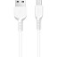 Usb Кабель-зарядка Micro Hoco X20 Flash 3м силиконовый белый