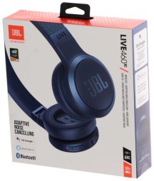 Гарнитура накладные JBL Live 460NC синий беспроводные bluetooth оголовье (JBLLIVE460NCBLU)