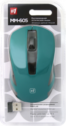 Мышь беспроводная Defender MM-605 USB/DPI 1200/3 кнопки/2AAA зеленая