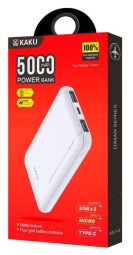 Powerbank Kaku KSC-416 5000mAh 2USB+Micro+Type-C белый
