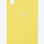 Накладка для Samsung Galaxy A10 Silicone cover желтая